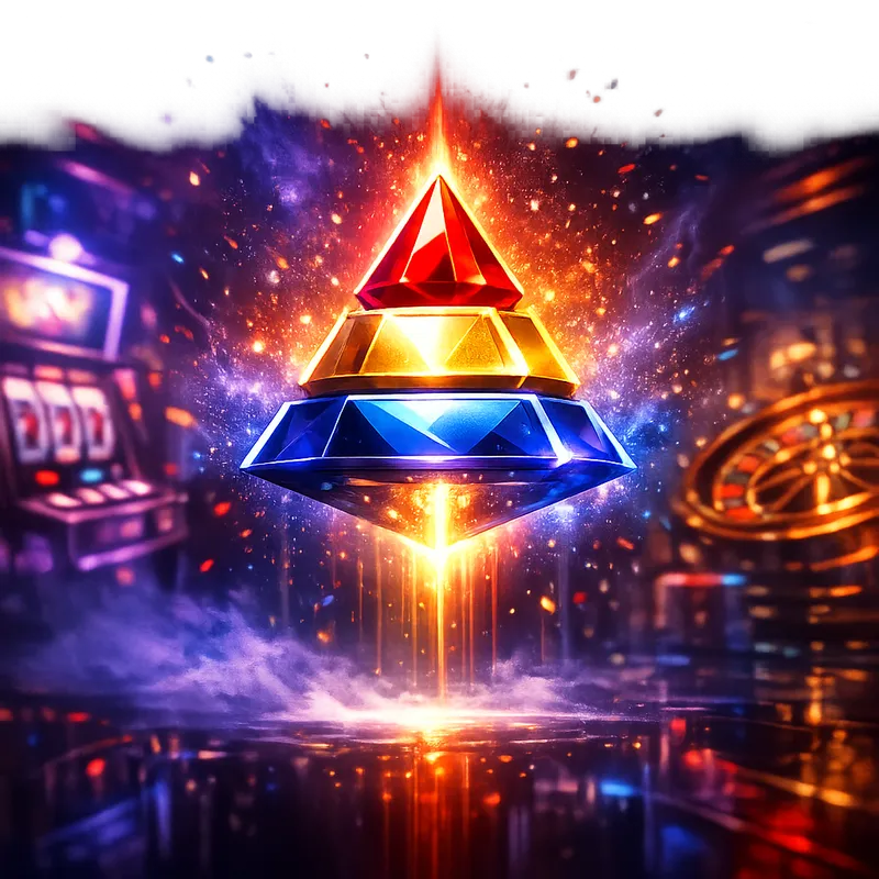 A glowing casino chip levitating mid-air with vivid neon light and dark cyberpunk background