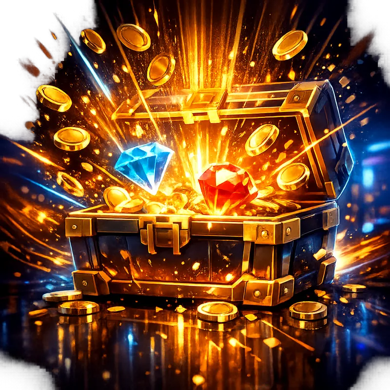 A single glowing casino coin suspended mid-air with vivid neon light trails on a dark cyberpunk background